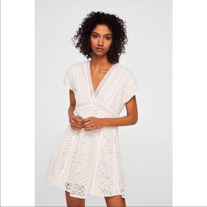 Mango Cotton Lace Dress
